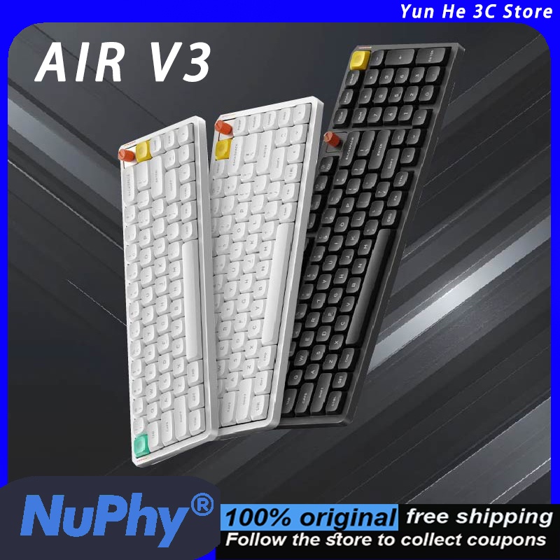 Gaming Keyboard That Is Quiet - NuPhy Air V3 ロープロファイルメカニカルキーボード 静音 ワイヤレス