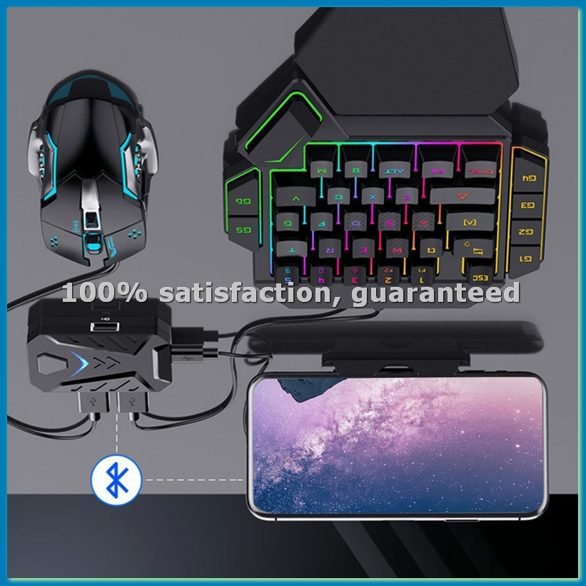 Gaming Keyboard And Mouse Converter For Mobile - ポータブルモバイルゲーミングキーボードマウスコンバーターアダプター MIX PRO ゲーミングキーボードとマウスコンボ-A32R