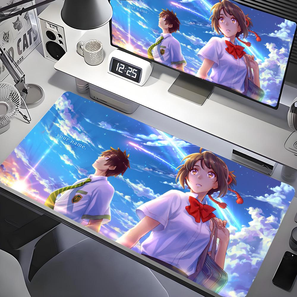 Gaming Keyboard Name - アニメあなたの名前マウスパッドデスクマウスパッドかわいい HD デスクパッド拡張ゲーミングキーボードマット大 100 × 50