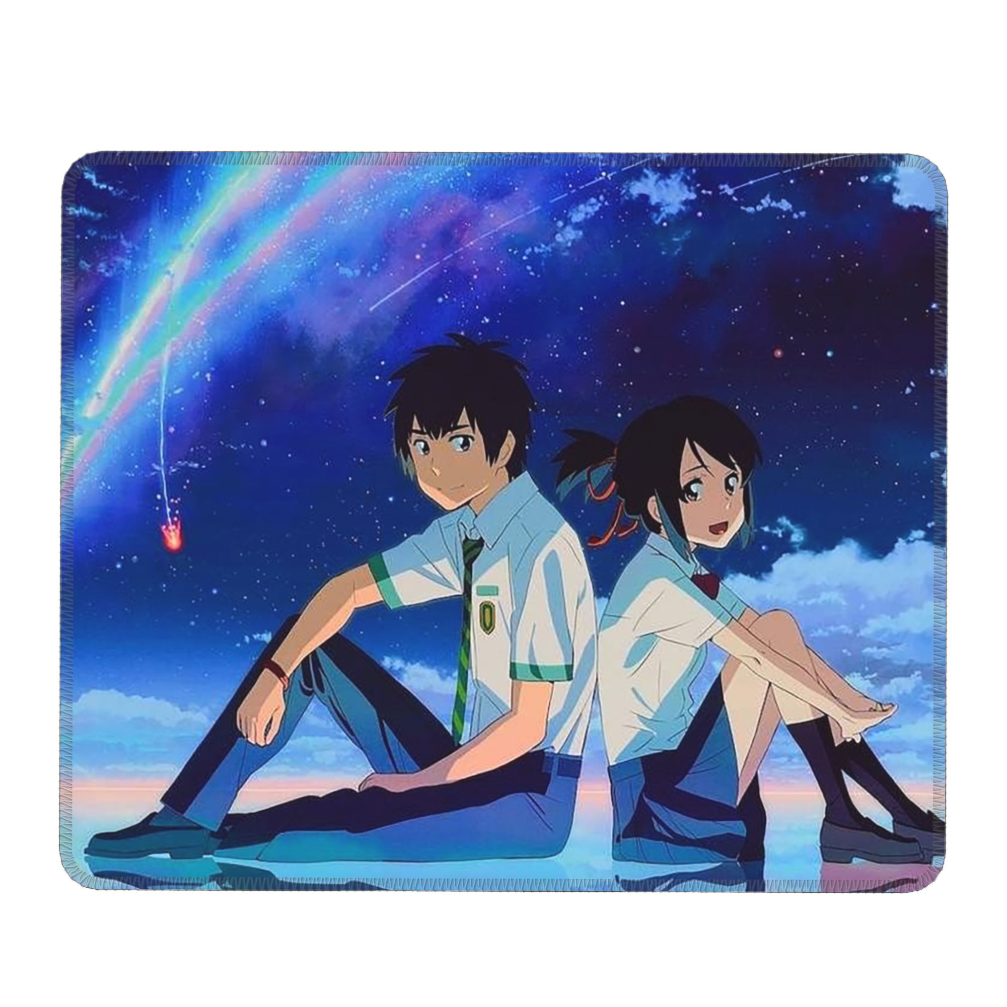 Gaming Keyboard Name - 日本アニメ「君の名は」マウスパッドコンピューターキーボードマウスマットゲーミングPCラップトップデスクマットオフィスアクセサリーテーブルマット
