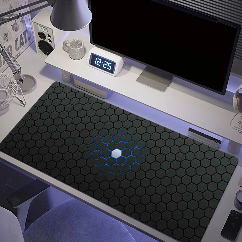 Gaming Keyboard And Mouse Pad - 六角大型ゲーミングマウスパッド長方形 XXL 900 × 400 ノンスリップ洗えるゴム