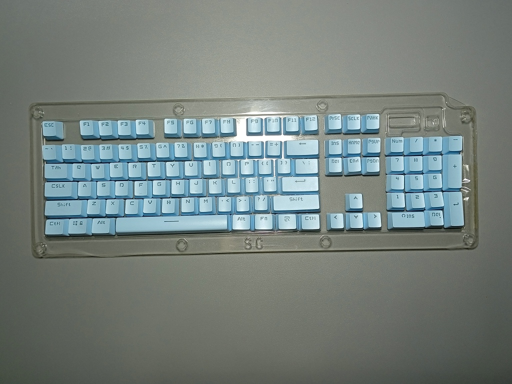 Gaming Keyboard Corsair - Corsair-pbt透明キーキャップ,k70,k65,k68,k63,k95,k100