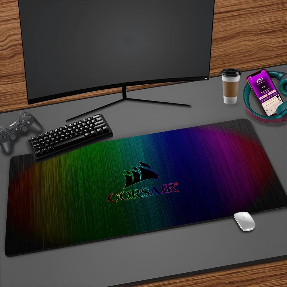 Gaming Keyboard Corsair - CORSAIR マウスパッド漫画ロックエッジ大型ゲーミングパッドコンピュータゲーマーキーボードマットデスクマウスパッド PC デスクパッド