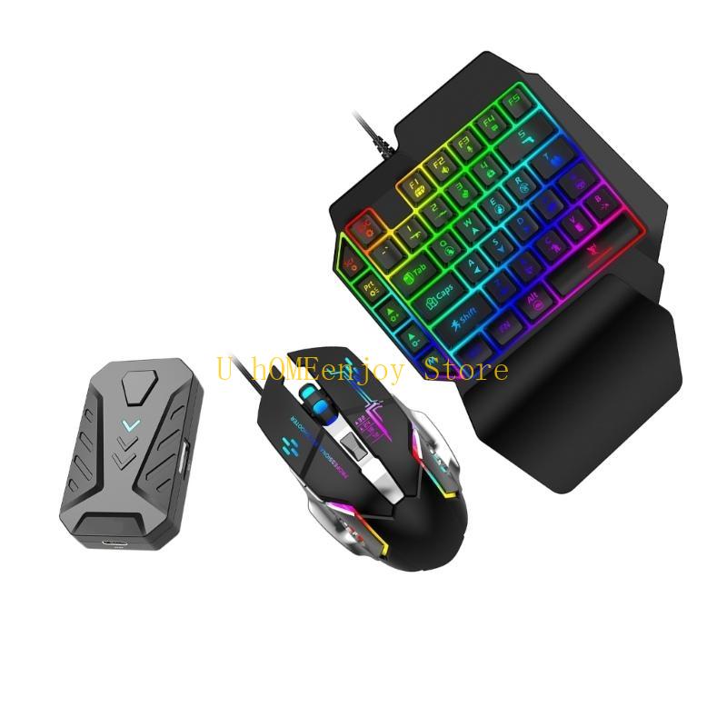 Gaming Keyboard And Mouse Converter For Mobile - B0KF ゲーミングキーボードとマウスコンバータ、キーボードとマウスアダプター、携帯電話モバイルゲーム用振動効果付き