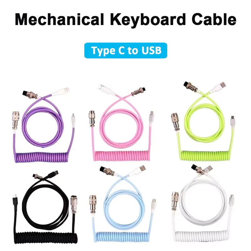 メカニカルキーボードコイル状ケーブルアビエイターケーブルタイ - Gaming Keyboard Types のレビューと価格