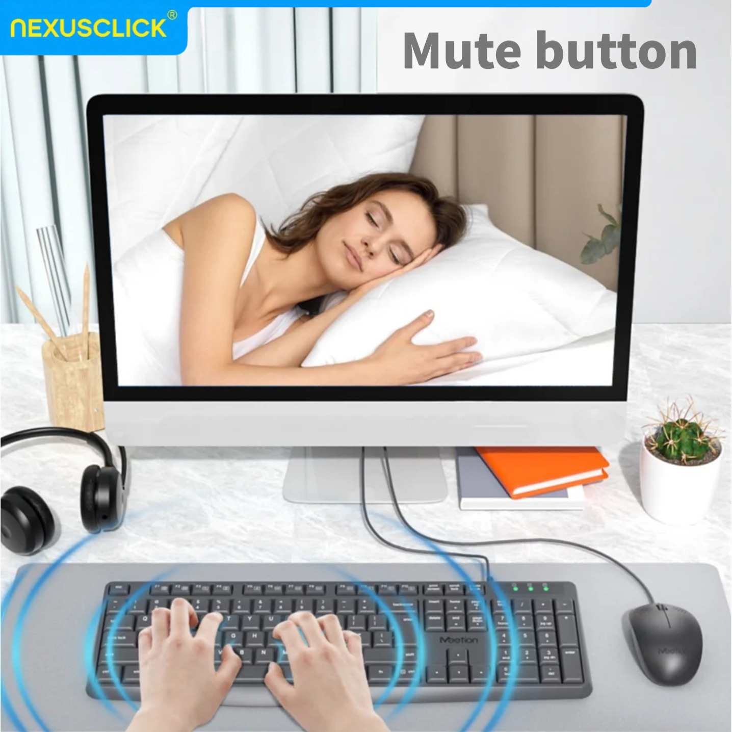 NexusClick アラビア語英語有線キーボードマウスコン - Gaming Keyboard That Is Quiet のレビューと価格