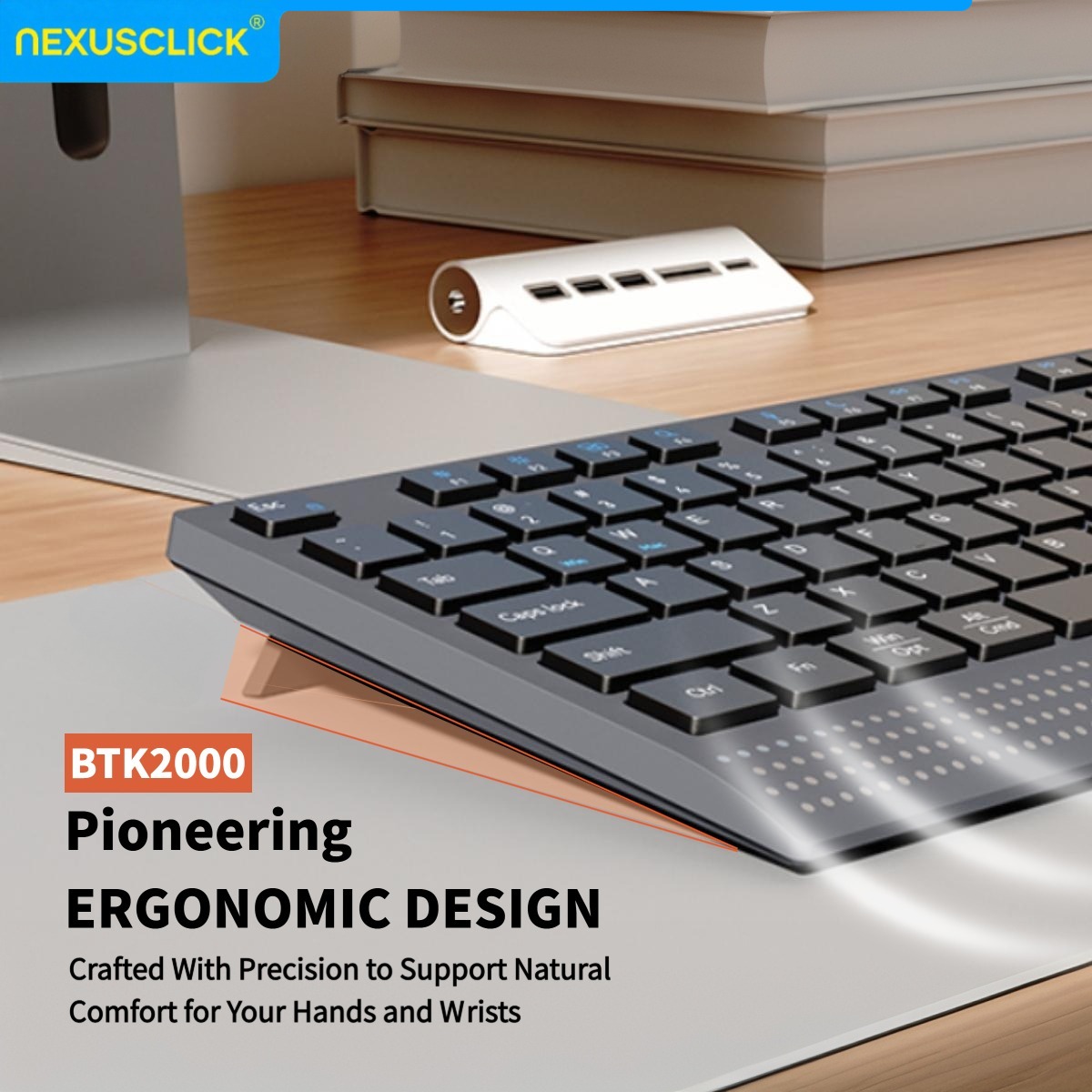 NexusClick ロシア語/英語レイアウト 静音ワイヤレ - Gaming Keyboard That Is Quiet のレビューと価格