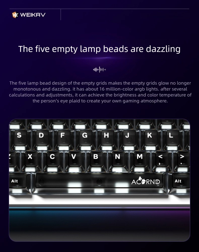 NEW WEIKAV Nut65 アルミニウム合金メカニカル - Gaming Keyboard Mini Mechanical のレビューと価格