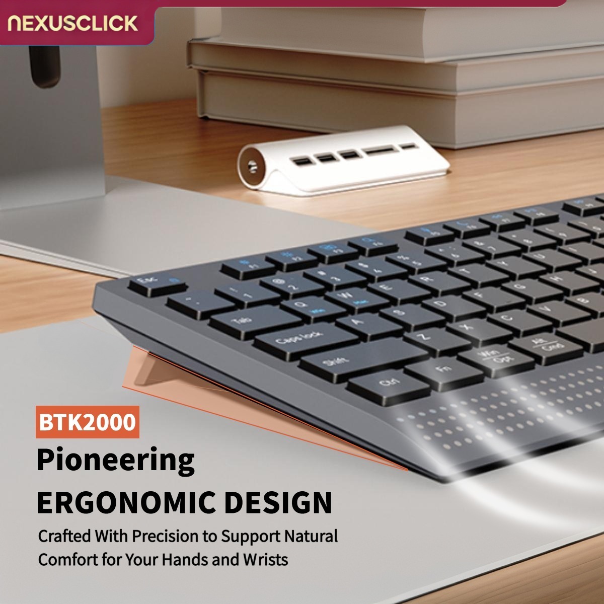 NexusClick ロシア語/英語レイアウト 静音ワイヤレ - Gaming Keyboard That Is Quiet のレビューと価格