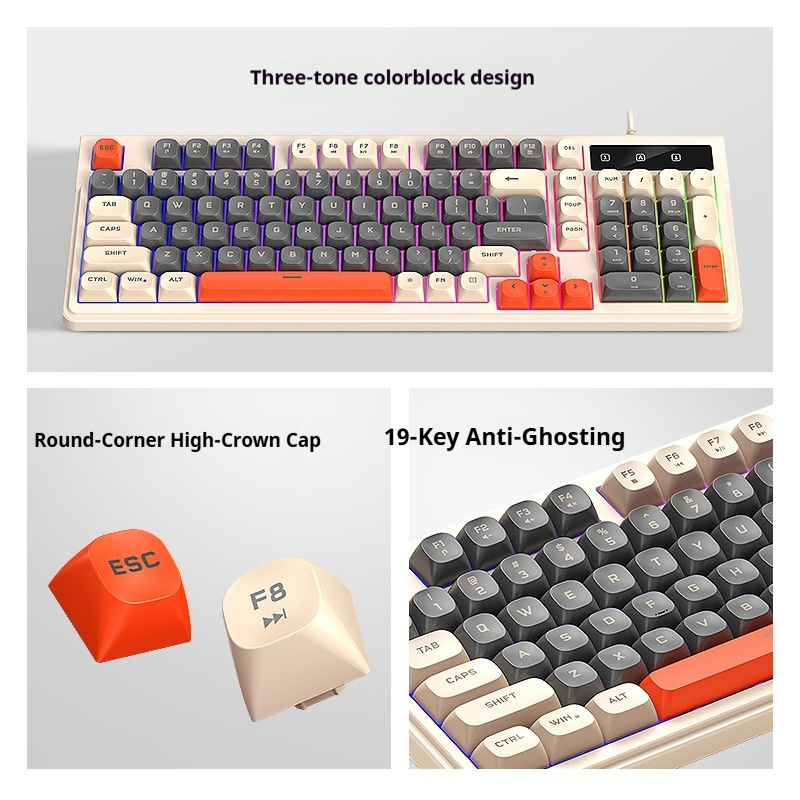 静音98キー ゲーミングキーボード 有線 RGBバックライト - Gaming Keyboard That Is Quiet のレビューと価格