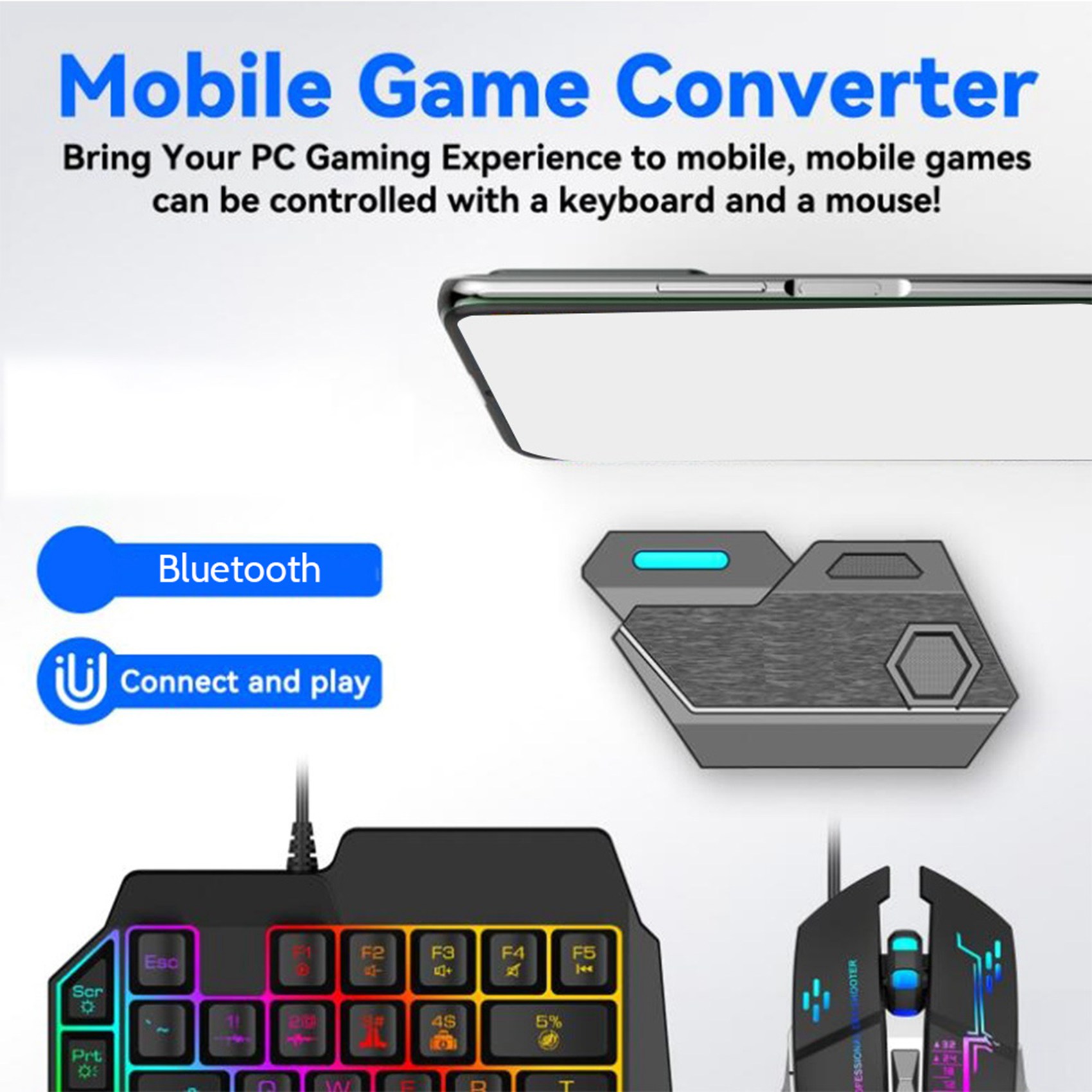 ONNL ゲームパッドモバイル PUBG コントローラーゲー - Gaming Keyboard And Mouse Converter For Mobile のレビューと価格