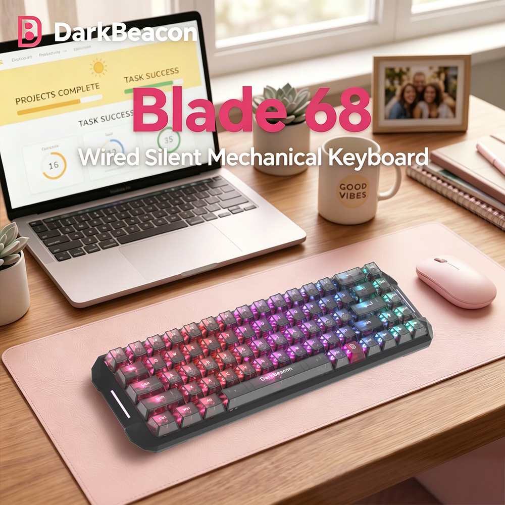DarkBeacon Blade 68 有線サイレントメカニ - Gaming Keyboard That Is Quiet のレビューと価格