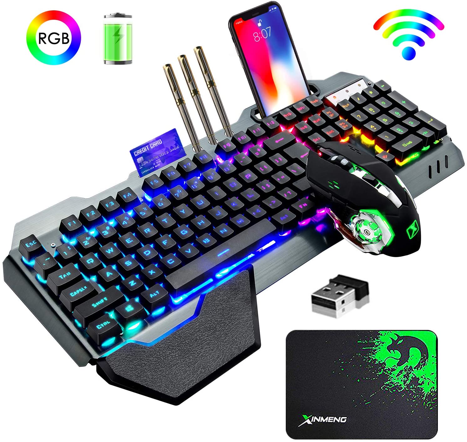 K680ワイヤレスゲーミングキーボードとマウスの組み合わせ、 - Gaming Keyboard Extension のレビューと価格