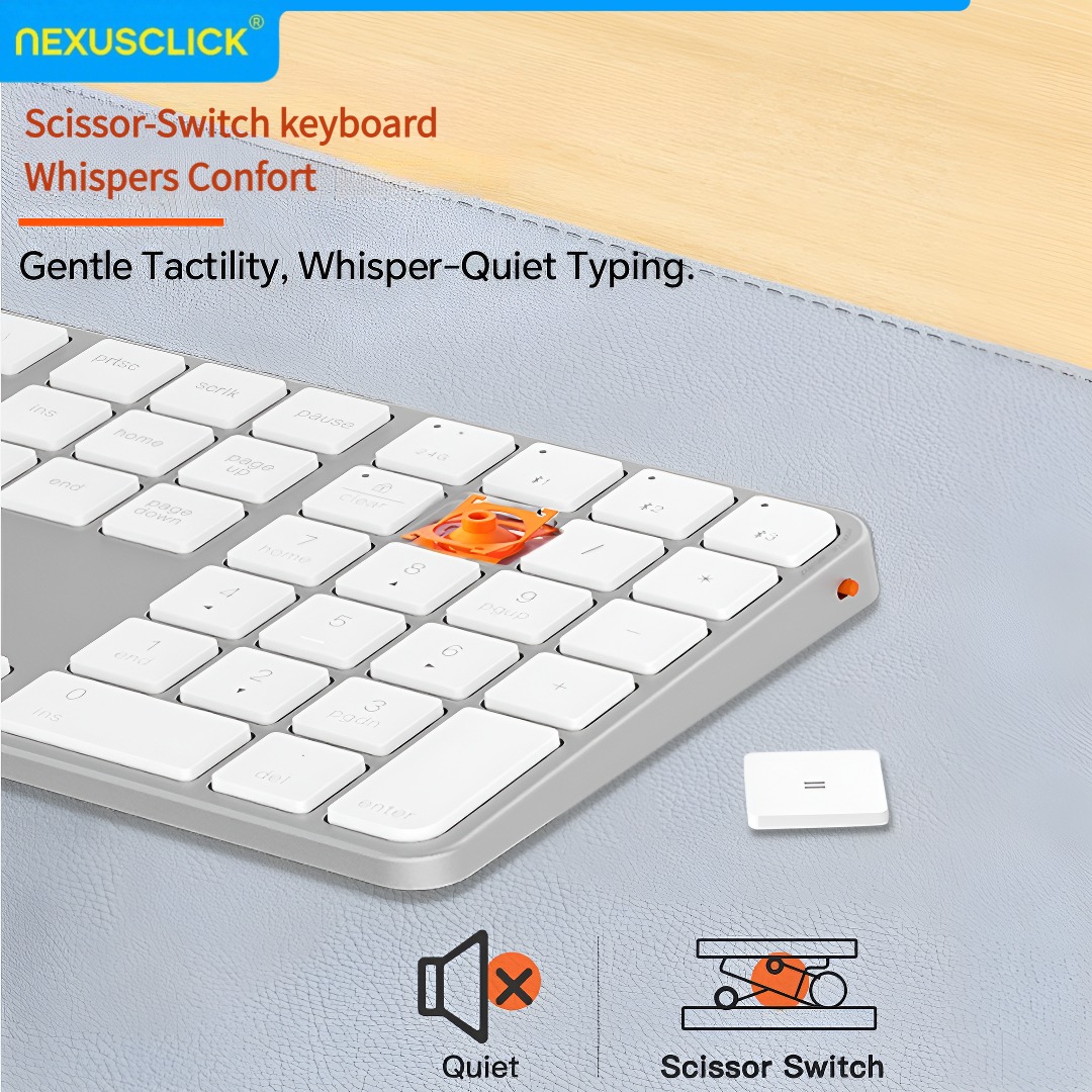 NexusClick 充電式ワイヤレスキーボード・マウスコン - Gaming Keyboard That Is Quiet のレビューと価格