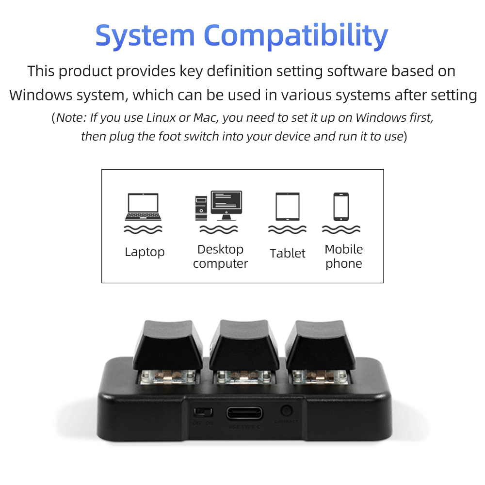 メカニカルブルースイッチ付き小型キーボード,3キー,USB, - Keyboard Gaming Blue Switch のレビューと価格