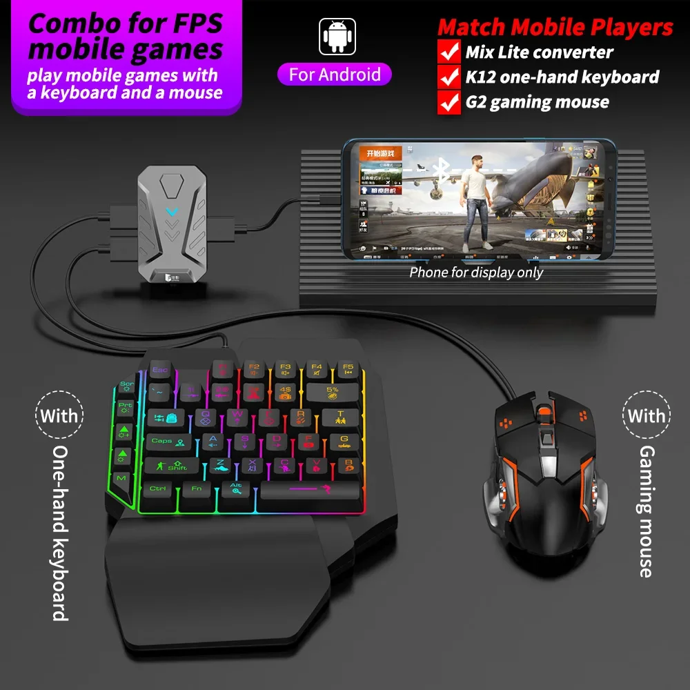 在庫あり Mixliteモバイルゲームパッド Android - Gaming Keyboard And Mouse Converter For Mobile のレビューと価格