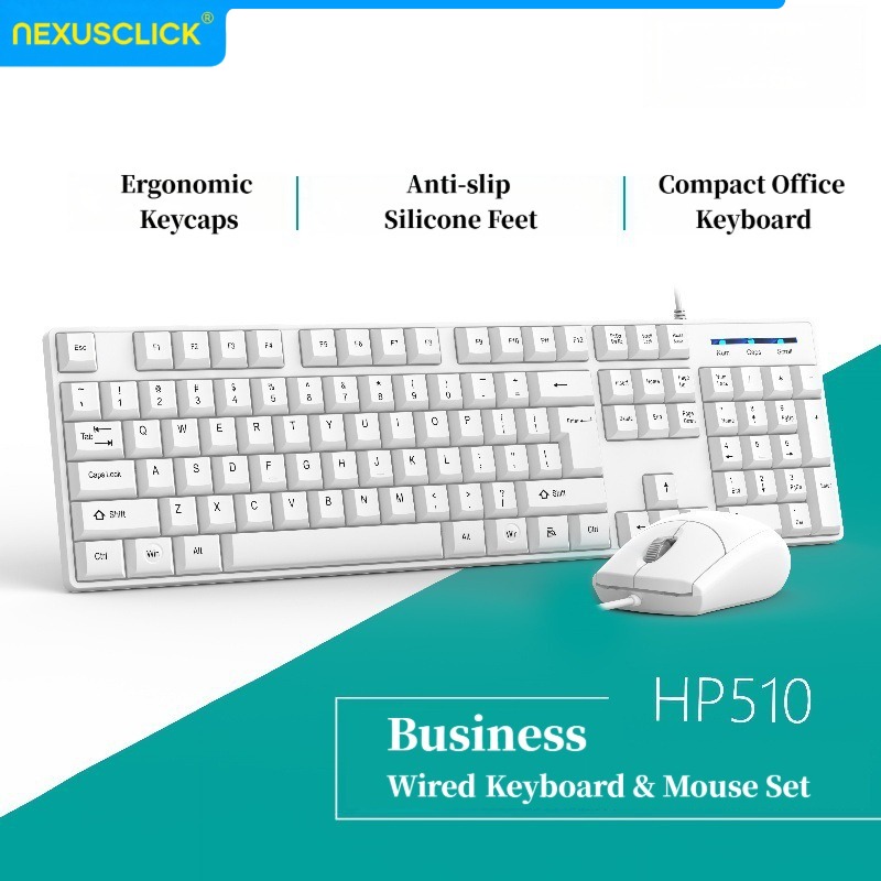 NexusClick 有線オフィスキーボードマウスコンボ、頑 - Gaming Keyboard Expensive のレビューと価格