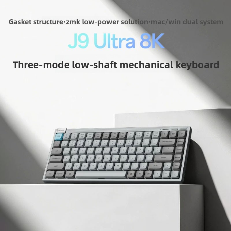 オリジナルJ9Ultraトライモード8K薄型メカニカルキーボ - Gaming Keyboard That Is Quiet のレビューと価格