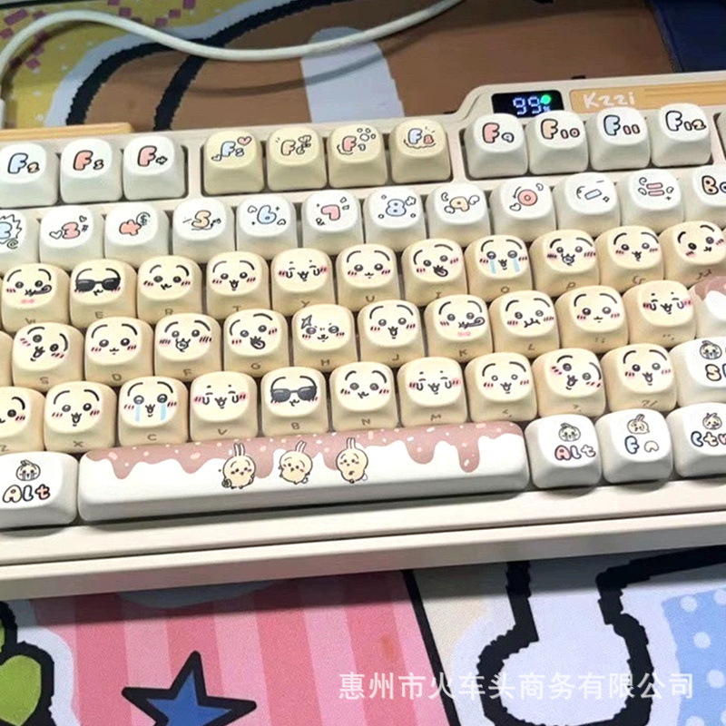 Chiikawa かわいい絵文字キーキャップセットかわいいウ - Gaming Keyboard Emoji のレビューと価格