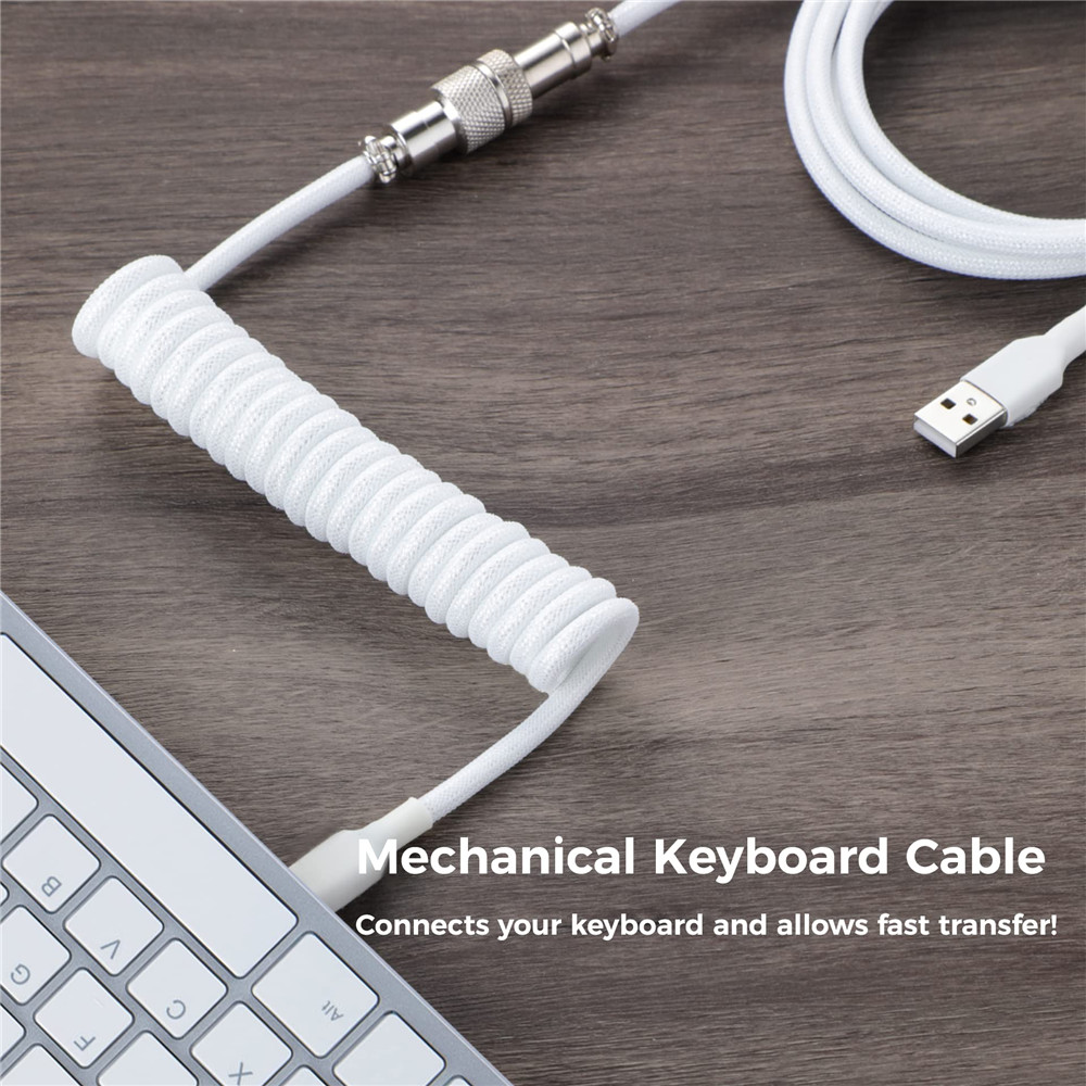 メカニカルキーボードコイルケーブルワイヤータイプ C USB - Gaming Keyboard Types のレビューと価格