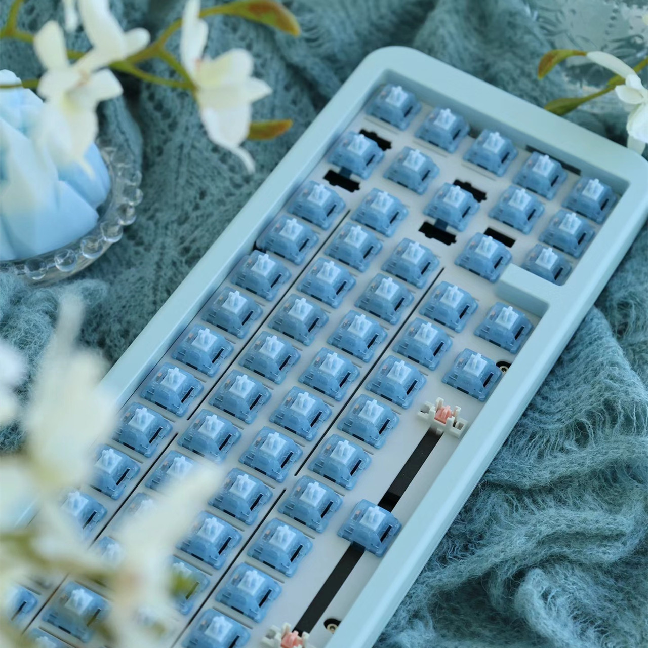 HMX ブルートパスイッチリニアスイッチ 32 グラム 40 - Keyboard Gaming Blue Switch のレビューと価格