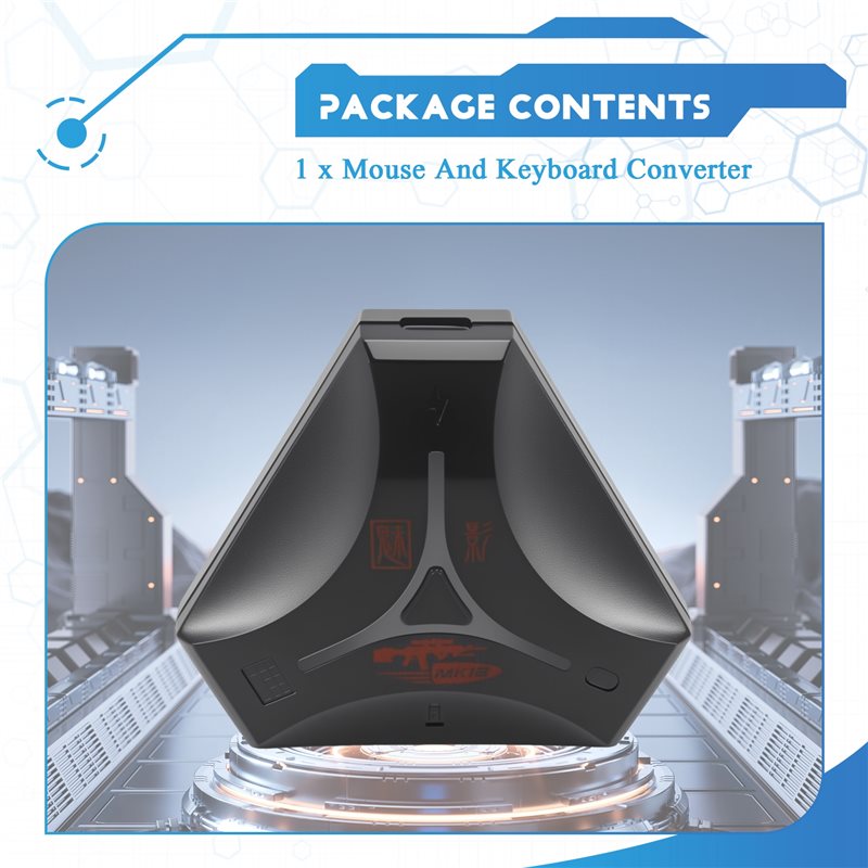新しい 1 ピース MK12 プラグアンドプレイゲームパッド - Gaming Keyboard And Mouse Converter For Mobile のレビューと価格