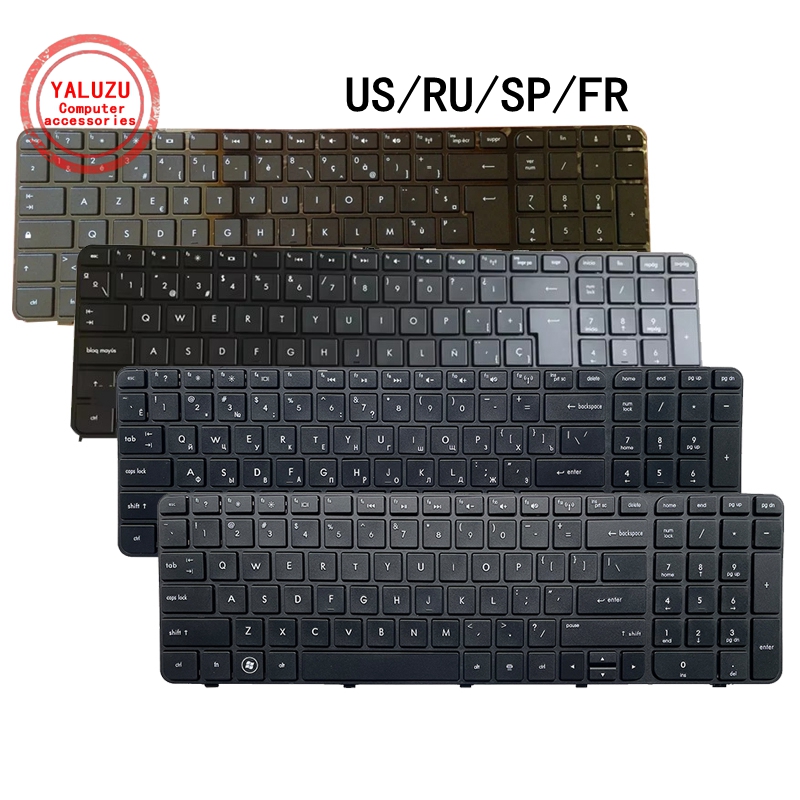 米国/RU/SP/FR 英語/ロシア/スペイン/フランス語新 - Gaming Keyboard Hp のレビューと価格