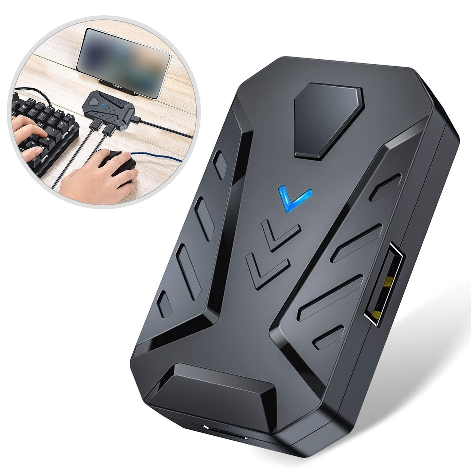 ゲーミングキーボードマウスコンバーターアダプター Andro - Gaming Keyboard And Mouse Converter For Mobile のレビューと価格