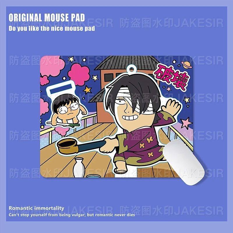 かわいい銀魂柄大型マウスパッド、滑り止めデスクマット、オフィ - Gaming Keyboard And Mouse Pad のレビューと価格