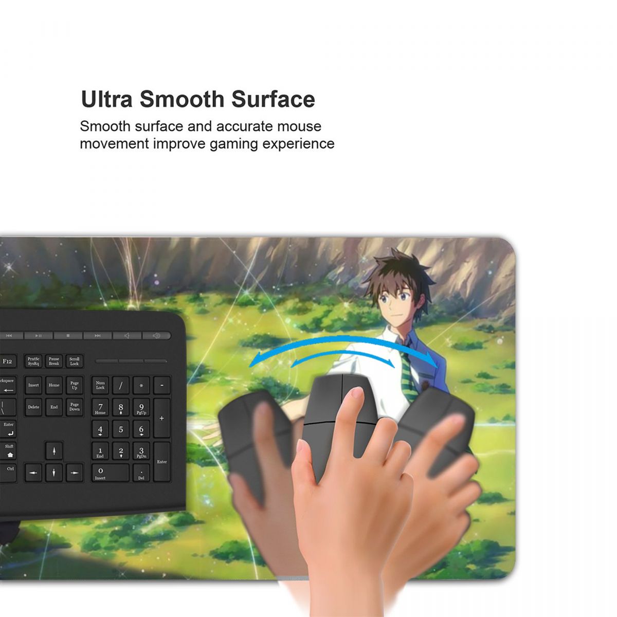 日本アニメ「君の名は」大型マウスパッドコンピューターキーボー - Gaming Keyboard Name のレビューと価格