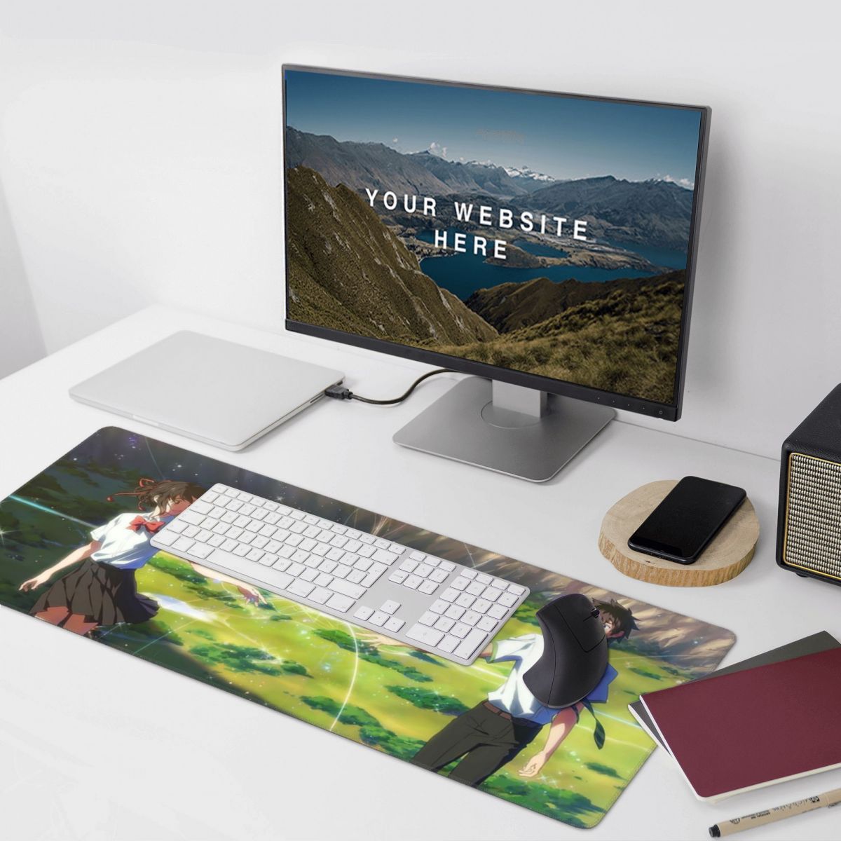 日本アニメ「君の名は」大型マウスパッドコンピューターキーボー - Gaming Keyboard Name のレビューと価格