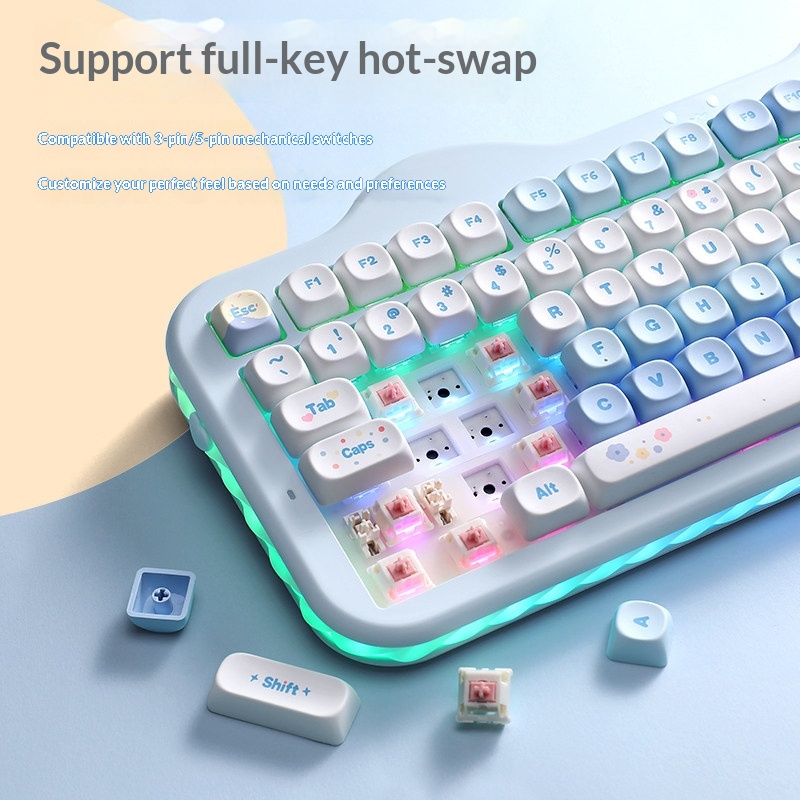 YUNZII C98 キーボード トリモード 静音 メカニカ - Gaming Keyboard That Is Quiet のレビューと価格