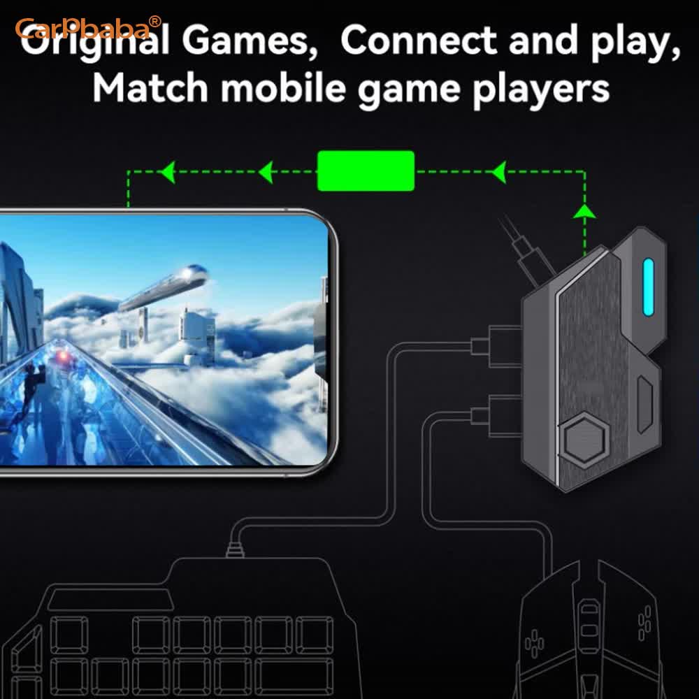 ゲームパッドモバイルPUBGコントローラー、ゲーミングキーボ - Gaming Keyboard And Mouse Converter For Mobile のレビューと価格