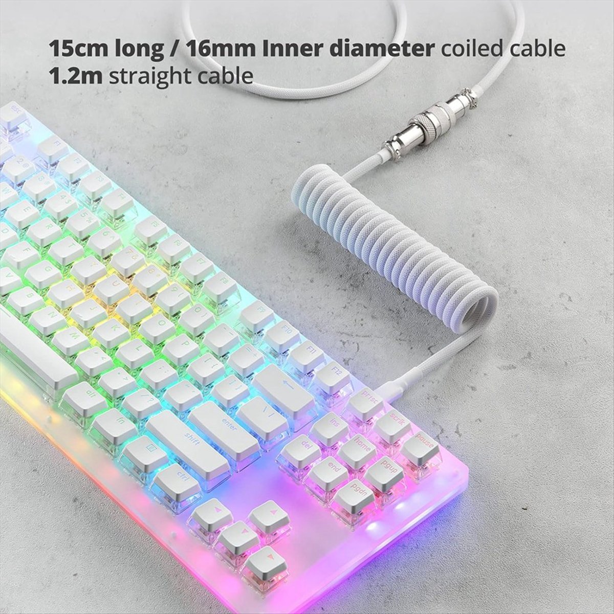 AAAE USB Type-C ゲーミングキーボード用ケーブ - Gaming Keyboard Types のレビューと価格