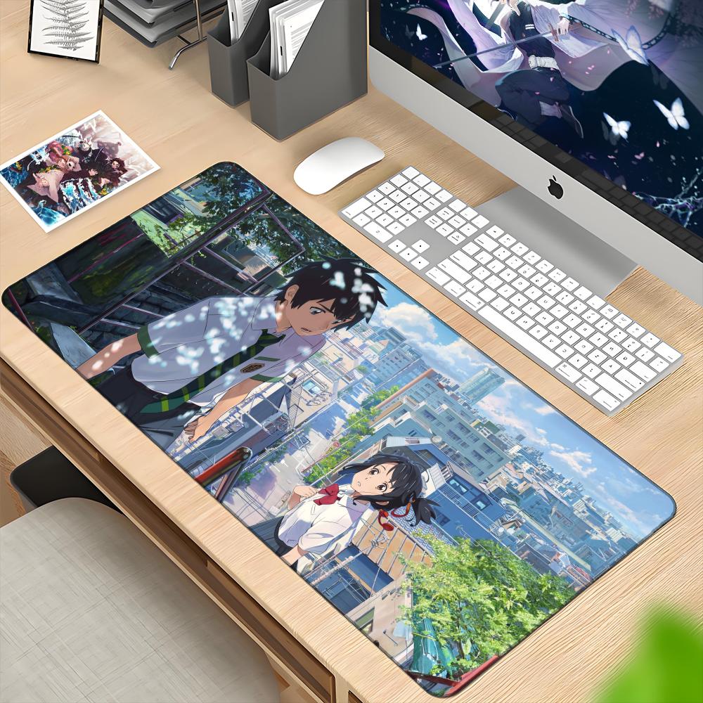 アニメ「君の名は」マウスパッドデスクマウスパッドかわいいHD - Gaming Keyboard Name のレビューと価格