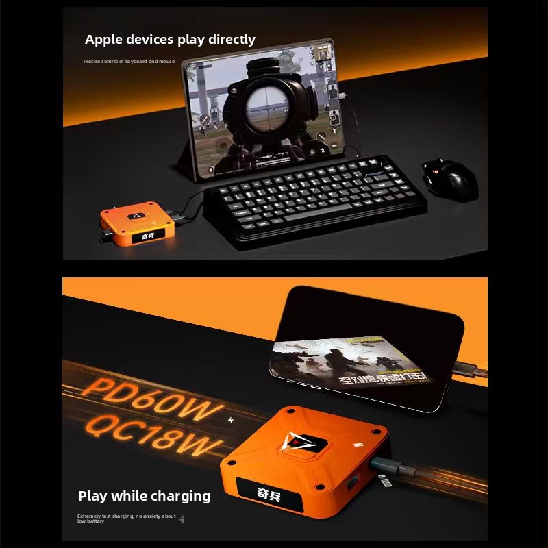 Aimzenix AX360M QiBing iOSキーボー - Gaming Keyboard And Mouse Converter For Mobile のレビューと価格