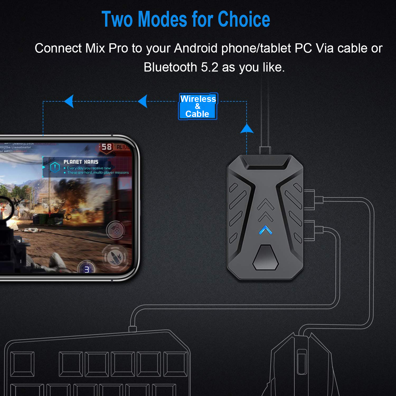 モバイルゲームコンバーター ゲーミングキーボードとマウスキッ - Gaming Keyboard And Mouse Converter For Mobile のレビューと価格