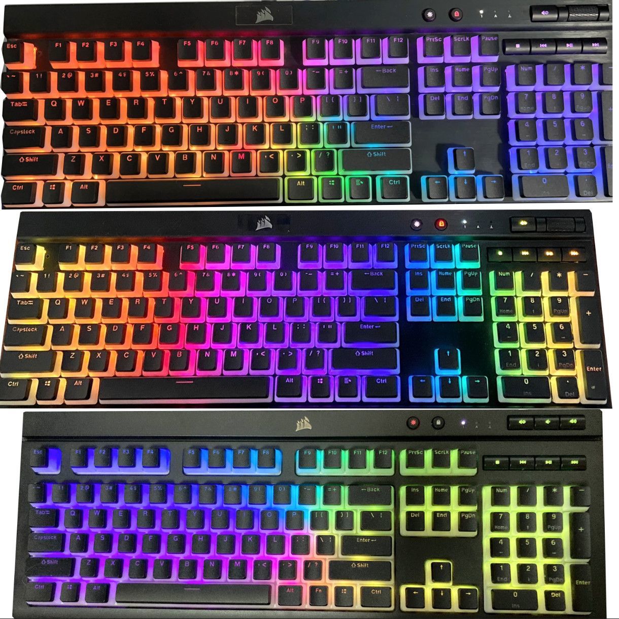 半透明コルセアプディングキーキャップPBTキーキャップ CO - Gaming Keyboard Corsair のレビューと価格
