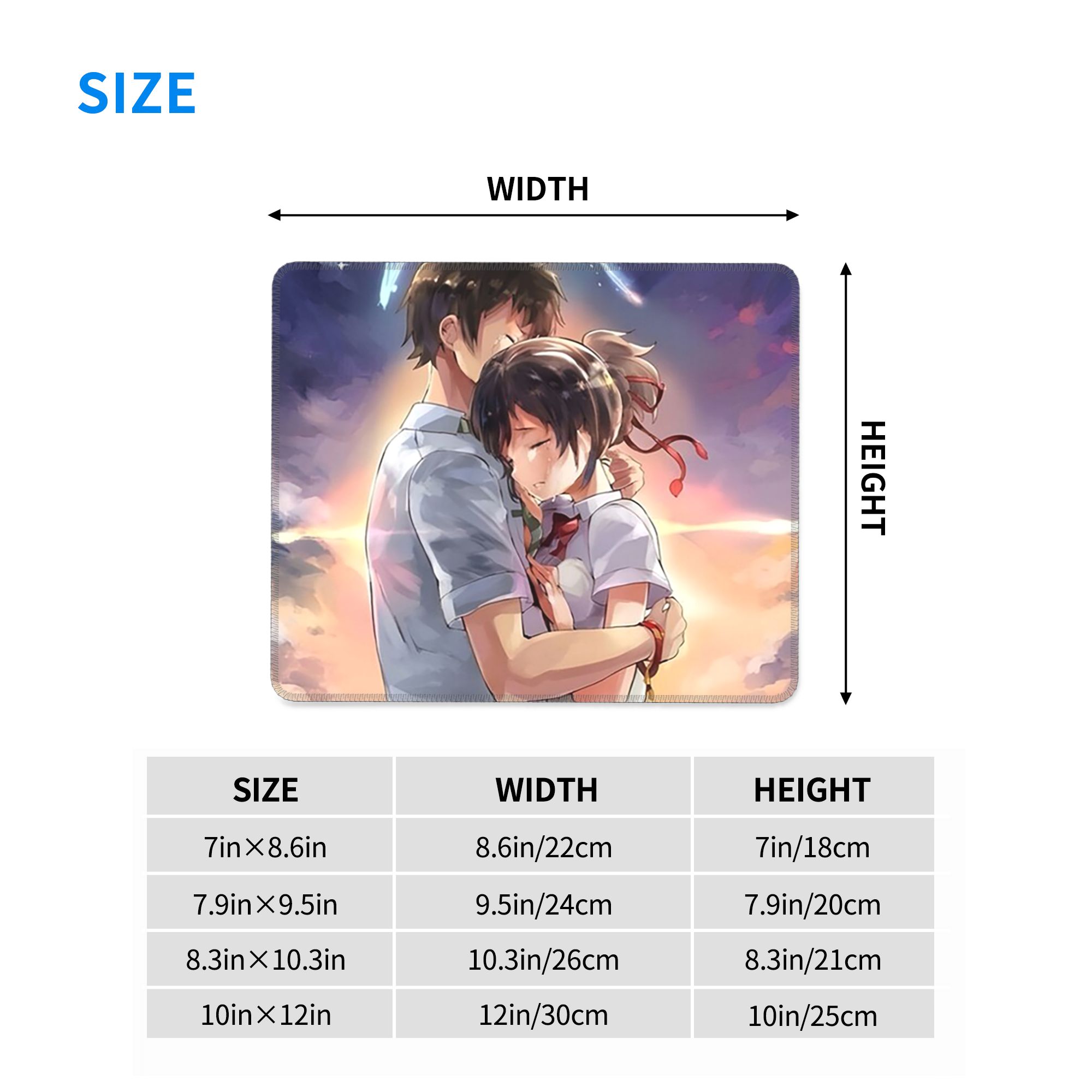 日本アニメ「君の名は」マウスパッドコンピューターキーボードマ - Gaming Keyboard Name のレビューと価格