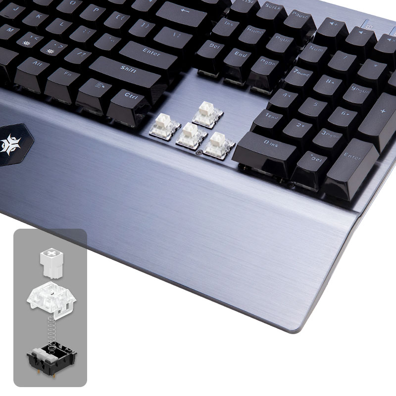 HEXGEARS GK739 ホットスワップ対応デザイン キ - Keyboard Gaming Blue Switch のレビューと価格