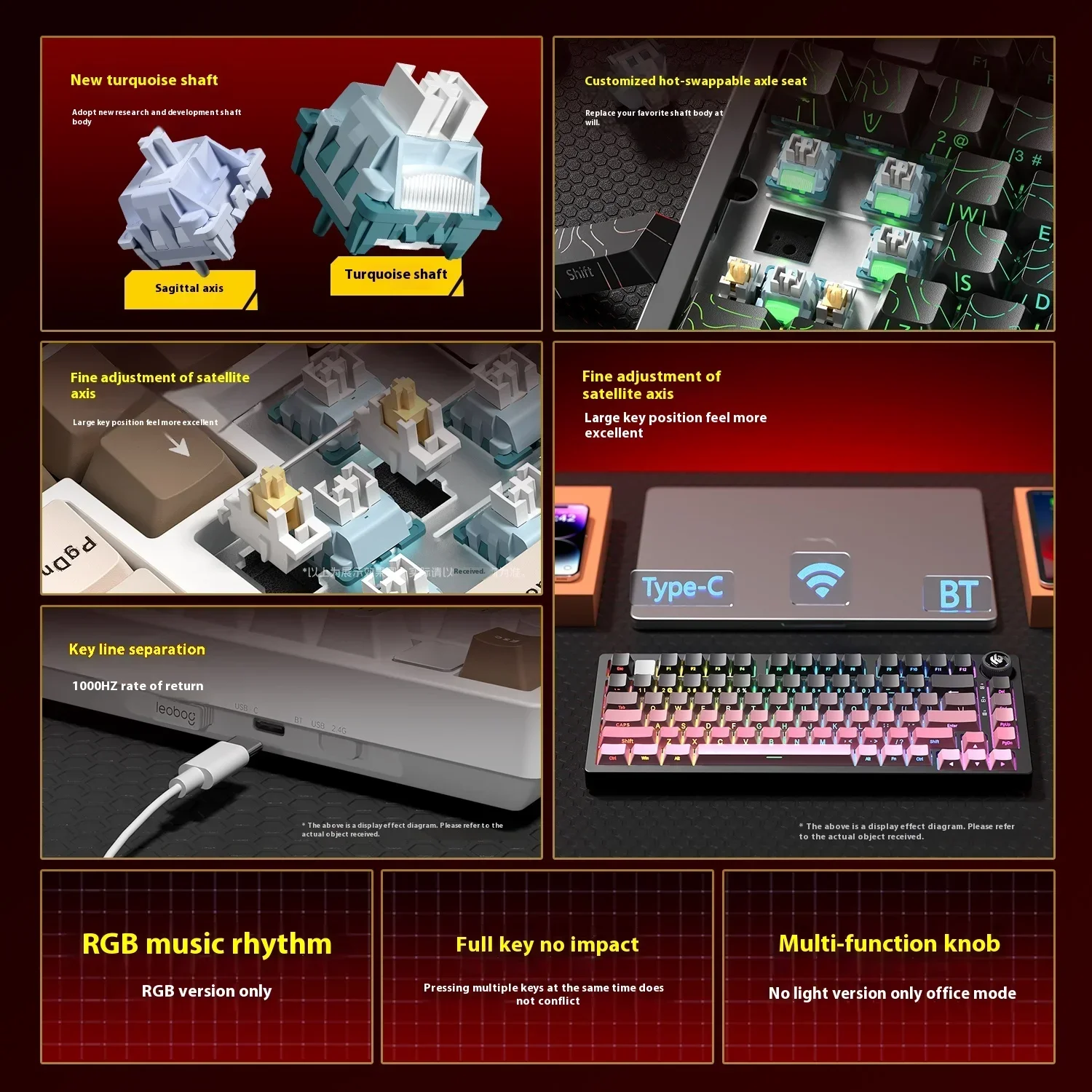 Leobog Hi75C Hi75 Hi75C プロアルミワ - Gaming Keyboard Mini Mechanical のレビューと価格