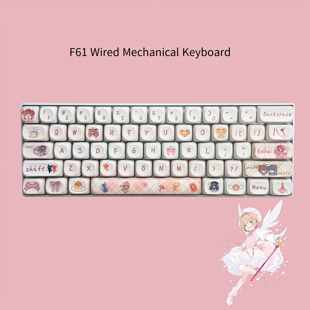 カードキャプターさくら 61 キーメカニカルキーボード Rg - Keyboard Gaming Blue Switch のレビューと価格